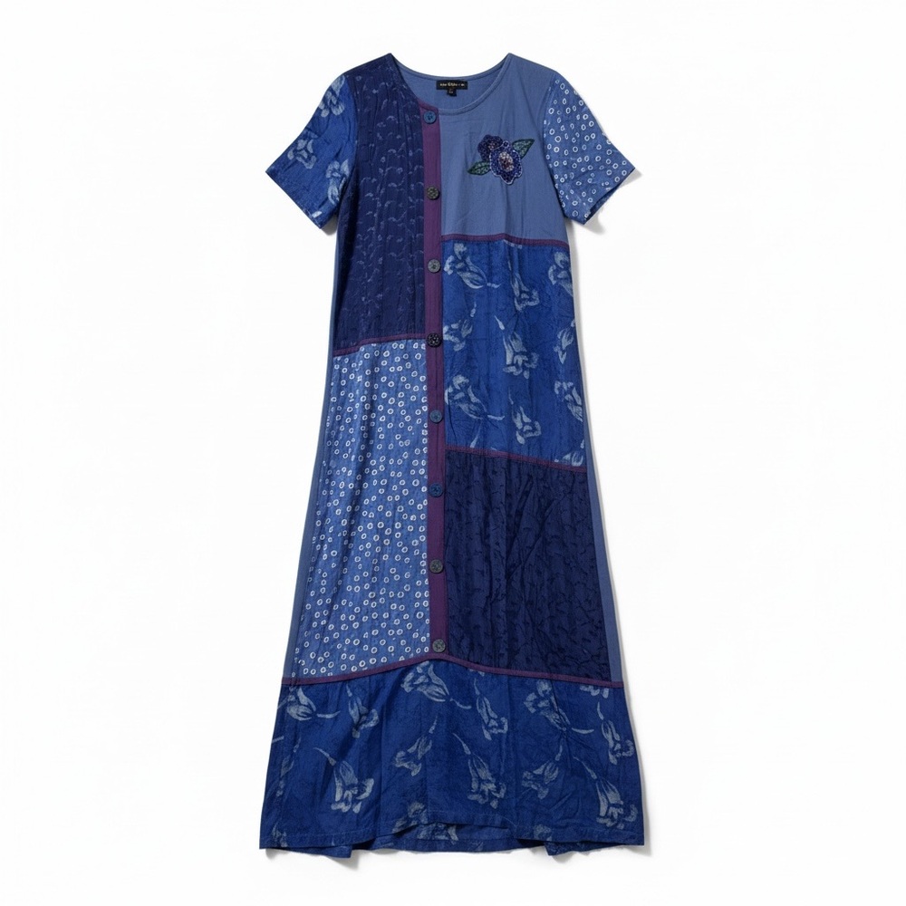 VTG 90s Studio X Usindo Maxi Dress Women’s Small Purple Embellished Boho